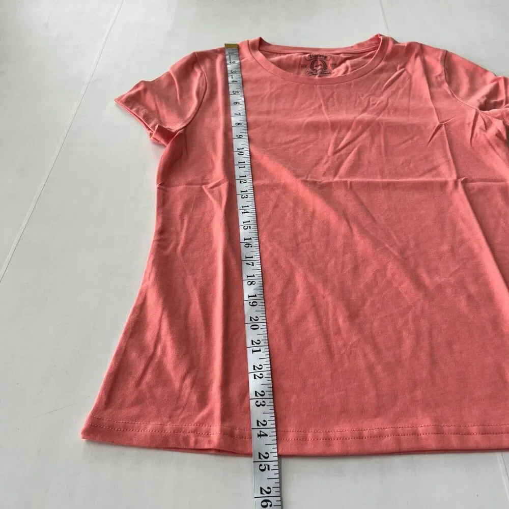 NEW Women's Premium Basic T-Shirt Short Sleeve Crew Neck Solid Top Victory - Picture 4 of 7